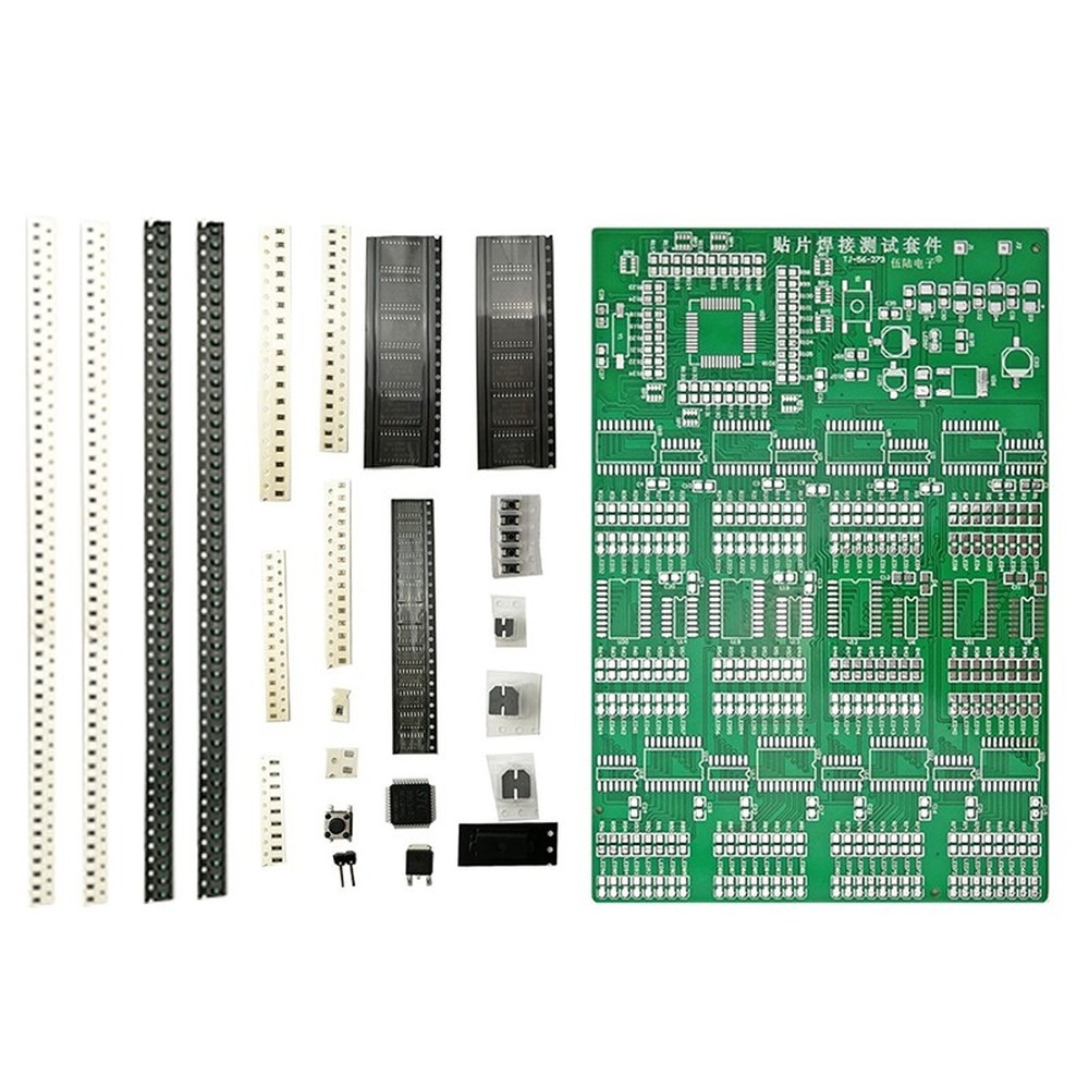 Diy Electronics Learning Kit - SMT-Lötübungsplatte, 300 SMD-Komponenten, hochintensives Lötübungsset für