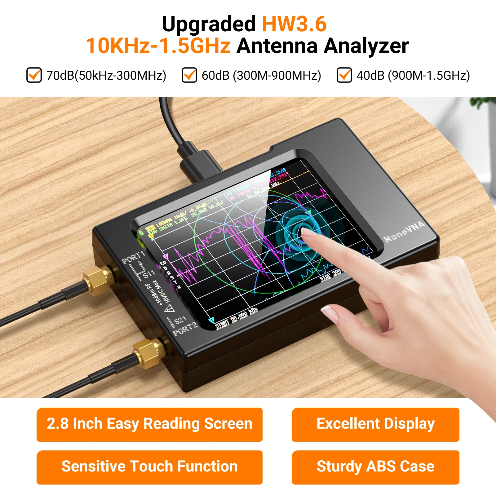 NanoVNA-H Vektor-Netzwerk-Ante – Logic Analyzer Usb Bewertung und Preis